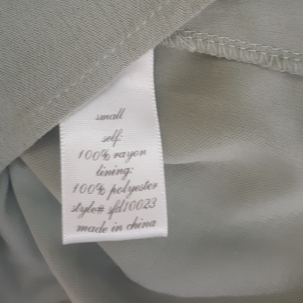 Buttons olive aline gauze lace dress small *6 - Picture 3 of 6